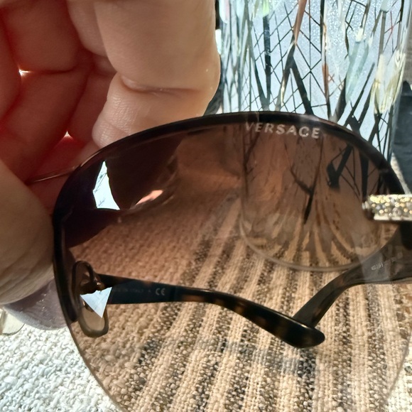 Versace Tortoiseshell Aviator Sunglasses main image 4